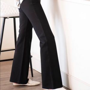 Betabrand Bootcut Black Pants Medium Petite Short